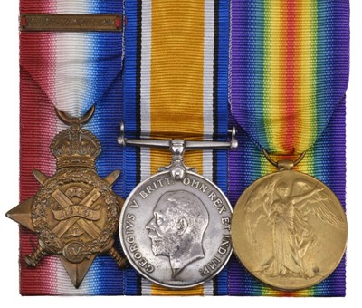 Lot 90 - Three: Private L.E. Burnett, Royal Fusiliers, WWI