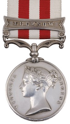 Lot 137 - Indian Mutiny Medal 1857-58, 1 clasp, Lucknow (Thos Booth, 2nd Bn Rifle Bde)