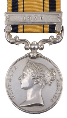 Lot 199 - South Africa 1877-79, 1 clasp, 1878 (1231. Pte W. Harvey, 80th Foot.)