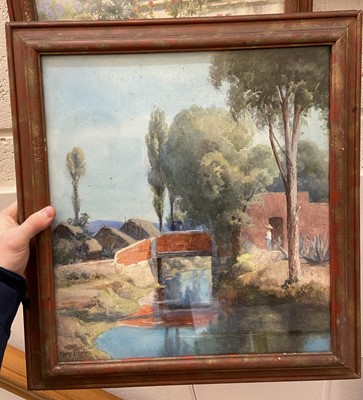 Lot 126 - Barton (Mary Georgina, 1861-1949). A Patio at Cuautla, circa 1909