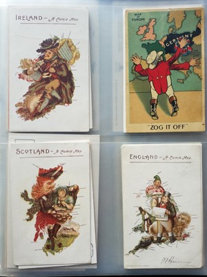 Lot 29 - Map Postcards. A large collection of approximately 240 postcards, early to mid-20th-century