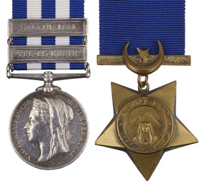 Lot 68 - Pair: Private J. Clarke, Scots Guards, Egypt