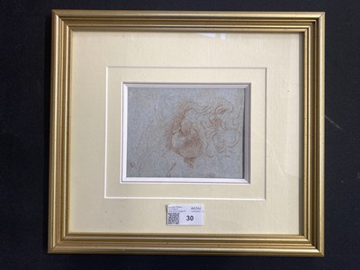 Lot 30 - Italian School. Head of a Cherub, circa 1680