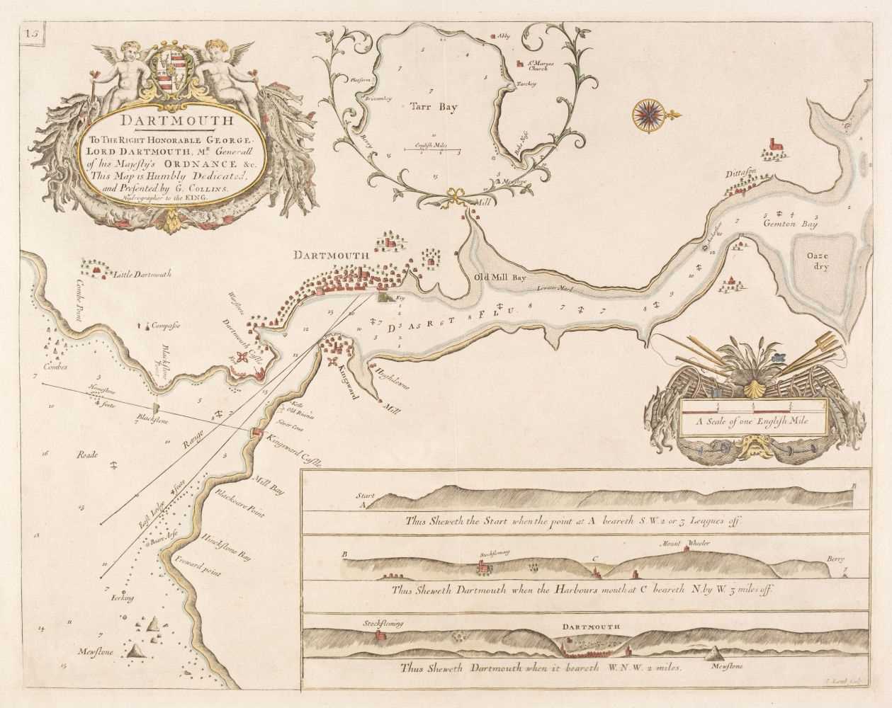Lot 34 - Collins (Captain Greenville). Four Sea Charts, circa 1760