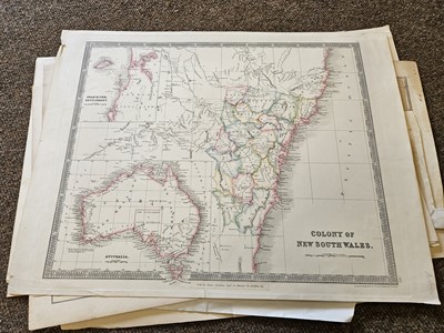 Lot 14 - Australasia. A collection of forty maps, mostly 19th century