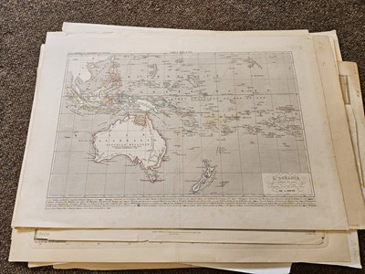 Lot 14 - Australasia. A collection of forty maps, mostly 19th century
