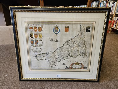 Lot 36 - Cornwall. Blaeu (Johannes), Cornubia sive Conwallia, Amsterdam, circa 1645