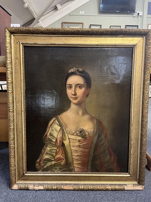 Lot 12 - Ramsay (Allan, follower of, 1713-1784). Portrait of a young lady