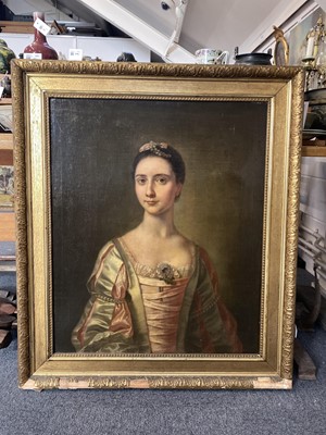 Lot 12 - Ramsay (Allan, follower of, 1713-1784). Portrait of a young lady