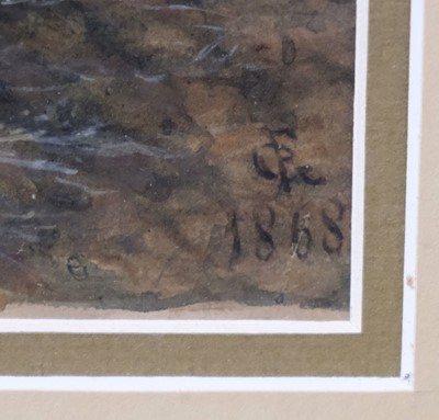 Lot 133 - British School. Ploughing scene, 1868