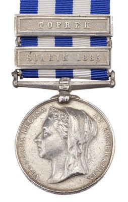 Lot 123 - Egypt 1882-89, undated reverse, 2 clasps (2673, Pte D.C. Williams, 5th Lancers)