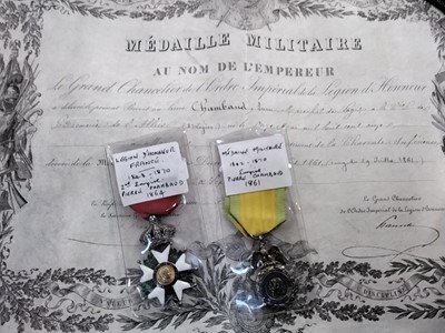 Lot 163 - French Second Empire Legion of Honour pair attributed to Pierre Chambaud