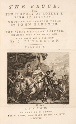 Lot 64 - Barbour (John). The Bruce, or, The History of Robert, 3 volumes, London, 1790, and others