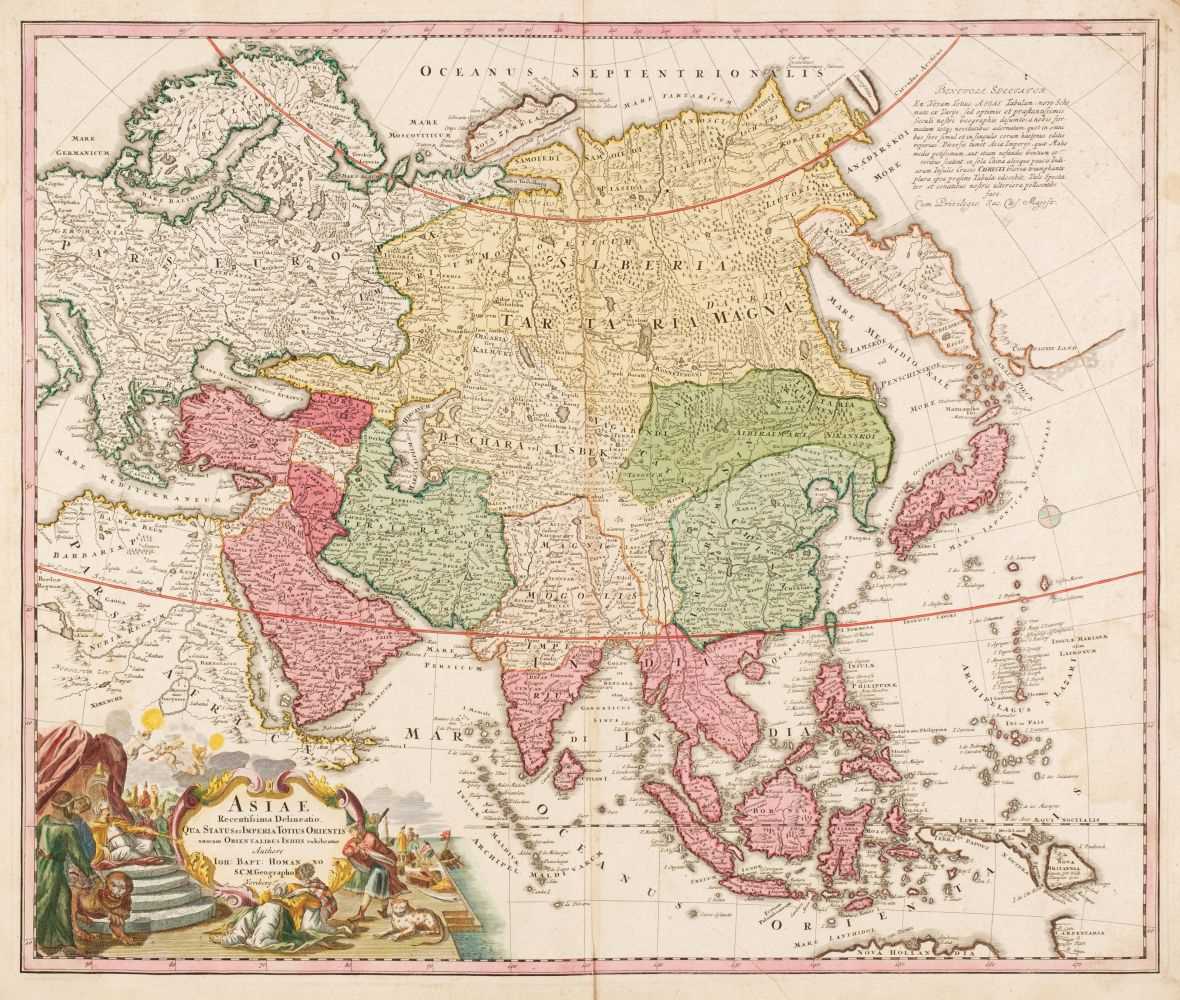 Lot 9 - Asia. Homann (J. B.), Asiae Recentissima Delineatio..., Nuremberg, circa 1720