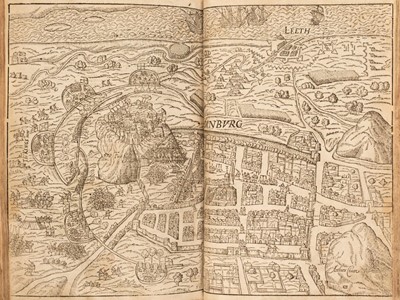 Lot 303 - Holinshed (Raphael). The Firste [- Laste] Volume of the Chronicles, 2 vols., 1st ed., 1577