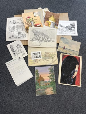 Lot 138 - Design Archive. An archive of pen and ink and watercolours..., mid 20th century