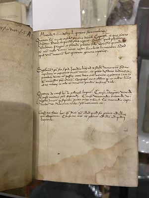 Lot 5 - Cicero (Marcus Tullius). Rhetorica Nova, Italy, 1st November 1491, manuscript on vellum