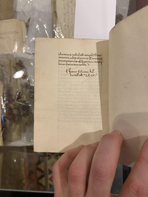 Lot 5 - Cicero (Marcus Tullius). Rhetorica Nova, Italy, 1st November 1491, manuscript on vellum