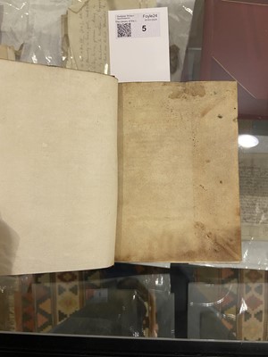 Lot 5 - Cicero (Marcus Tullius). Rhetorica Nova, Italy, 1st November 1491, manuscript on vellum
