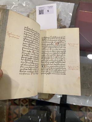 Lot 5 - Cicero (Marcus Tullius). Rhetorica Nova, Italy, 1st November 1491, manuscript on vellum