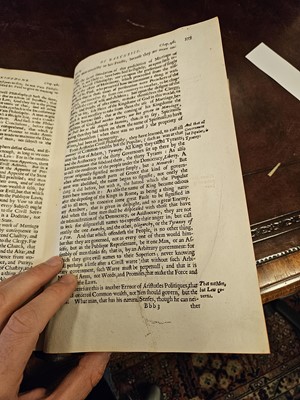 Lot 313 - Hobbes (Thomas). Leviathan, 1st edition, 1st issue, 1651, attractive copy