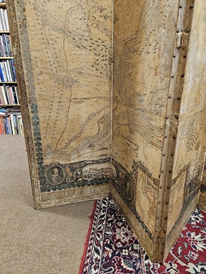 Lot 108 - Screen. A large wooden room divider, late 18th century
