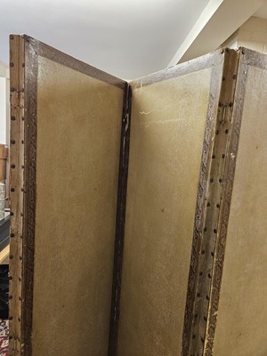 Lot 108 - Screen. A large wooden room divider, late 18th century