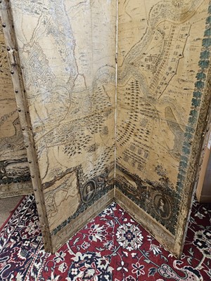 Lot 108 - Screen. A large wooden room divider, late 18th century