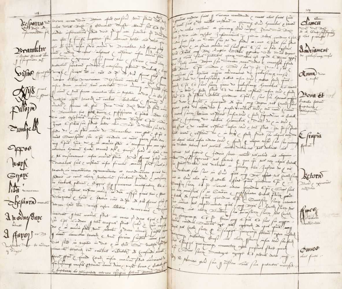 Lot 16 - Essex. Robert Rich, 3rd Baron Rich, 1st Earl of Warwick (1559-1619). Manuscript survey, c. 1610