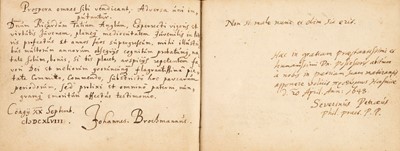 Lot 24 - Liber Amicorum of Richard Tate. Compiled while a student at the University of Copenhagen, 1648