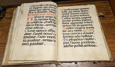 Lot 34 - Breviary.  An impressive large folio manuscript Breviary, Italian, mid 17th-century
