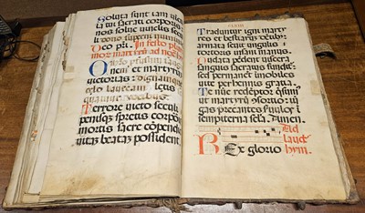 Lot 34 - Breviary.  An impressive large folio manuscript Breviary, Italian, mid 17th-century