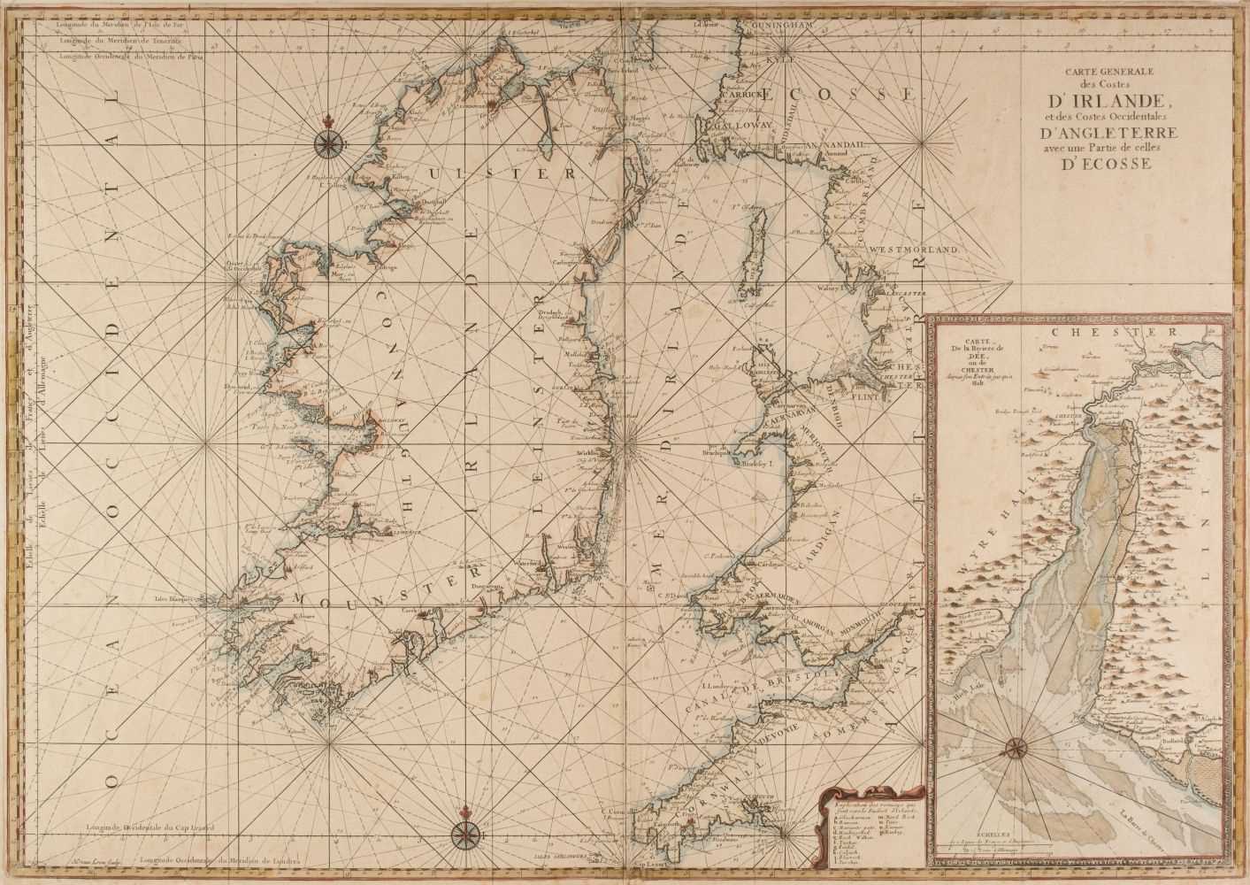 Lot 74 - Ireland. Van Loon (H.), Carte Generale des Costes D'Irlande..., [1661 or later]
