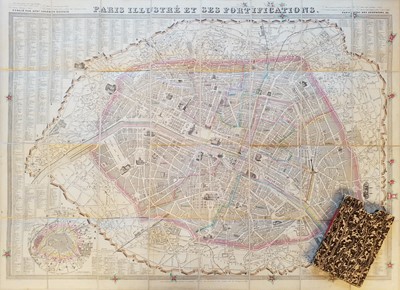 Lot 26 - Folding Maps. A collection of 15 maps, mostly 19th-century