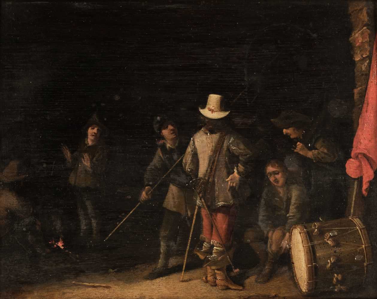 Lot 11 - Flemish School. Le Duc, oil on wood panel, 18th century