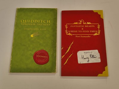 Lot 895 - Rowling (J. K.). A complete set of the Harry Potter books, all inscribed by the author, 7 volumes, 1998-2010 plus 6 other signed items