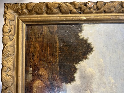Lot 3 - Swanevelt (Herman, circa 1603-1655). Italian Landscape, oil on wood