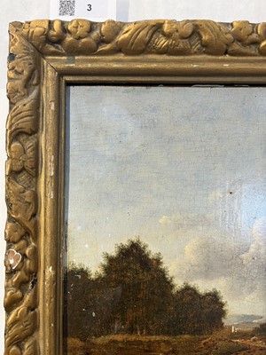 Lot 3 - Swanevelt (Herman, circa 1603-1655). Italian Landscape, oil on wood