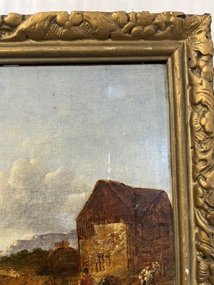 Lot 3 - Swanevelt (Herman, circa 1603-1655). Italian Landscape, oil on wood