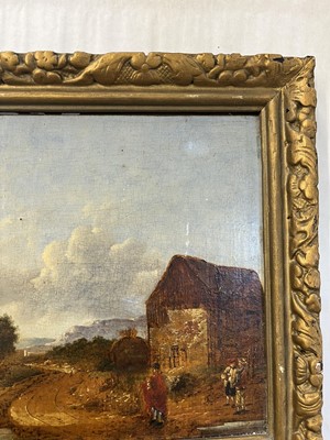 Lot 3 - Swanevelt (Herman, circa 1603-1655). Italian Landscape, oil on wood