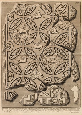 Lot 77 - Piranesi (Giovanni Battista, 1720-1778). Iscrizione, e Frammenti delle Camere sepolcrali..., 1756