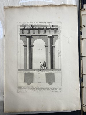 Lot 85 - Piranesi (Giovanni Battista, 1720-1778). Uno de’Frammenti dell’antica pianta di Roma..., 1756