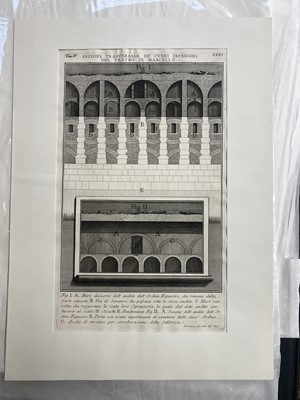 Lot 85 - Piranesi (Giovanni Battista, 1720-1778). Uno de’Frammenti dell’antica pianta di Roma..., 1756
