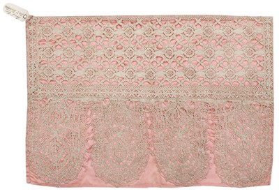 Lot 746 - Lace Borders. Two wide borders of bobbin lace, Genoa, Italy, 1st half 17th century