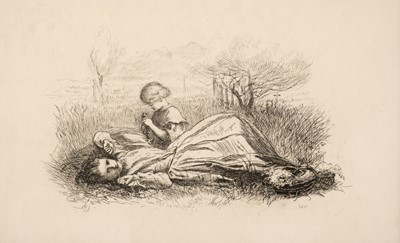 Lot 163 - Millais (John Everett, 1829-1896). Summer Indolence, 1861, etching
