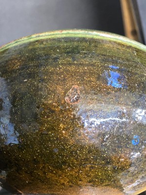 Lot 527 - Finch (Ray, 1914-2012) for Winchcombe Pottery. A green pottery bowl