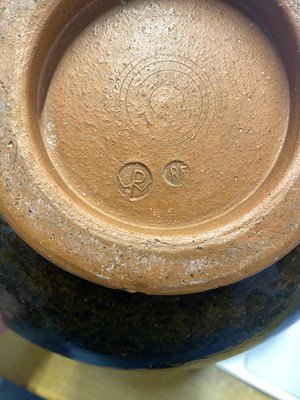 Lot 527 - Finch (Ray, 1914-2012) for Winchcombe Pottery. A green pottery bowl