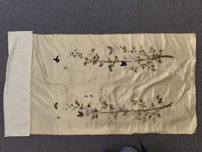 Lot 716 - Chinese Embroideries. A collection of needlework borders, 19th-early 20th century