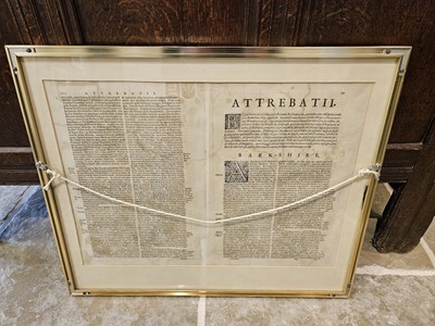 Lot 60 - Hampshire & Berkshire. Jansson (Jan), Hantoniae comitatus cum Bercheria, Amsterdam, circa 1648