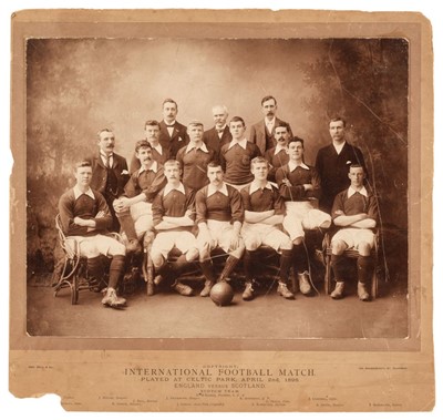 Lot 384 - Football. International cap, Scotland v. England, 1898